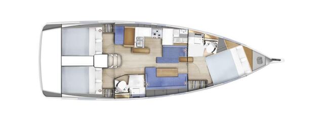 Sun Odyssey 410 - 3 cab. First Date